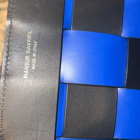 mansur gavriel black & blue tote bag - Picture 4 of 12